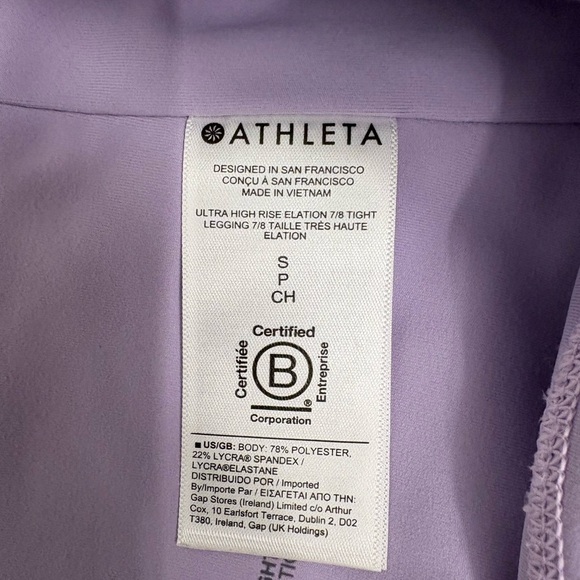 Athleta Align Style Ultra High Rise Elation 7/8 Tight in Lavender Size SP - Picture 12 of 13